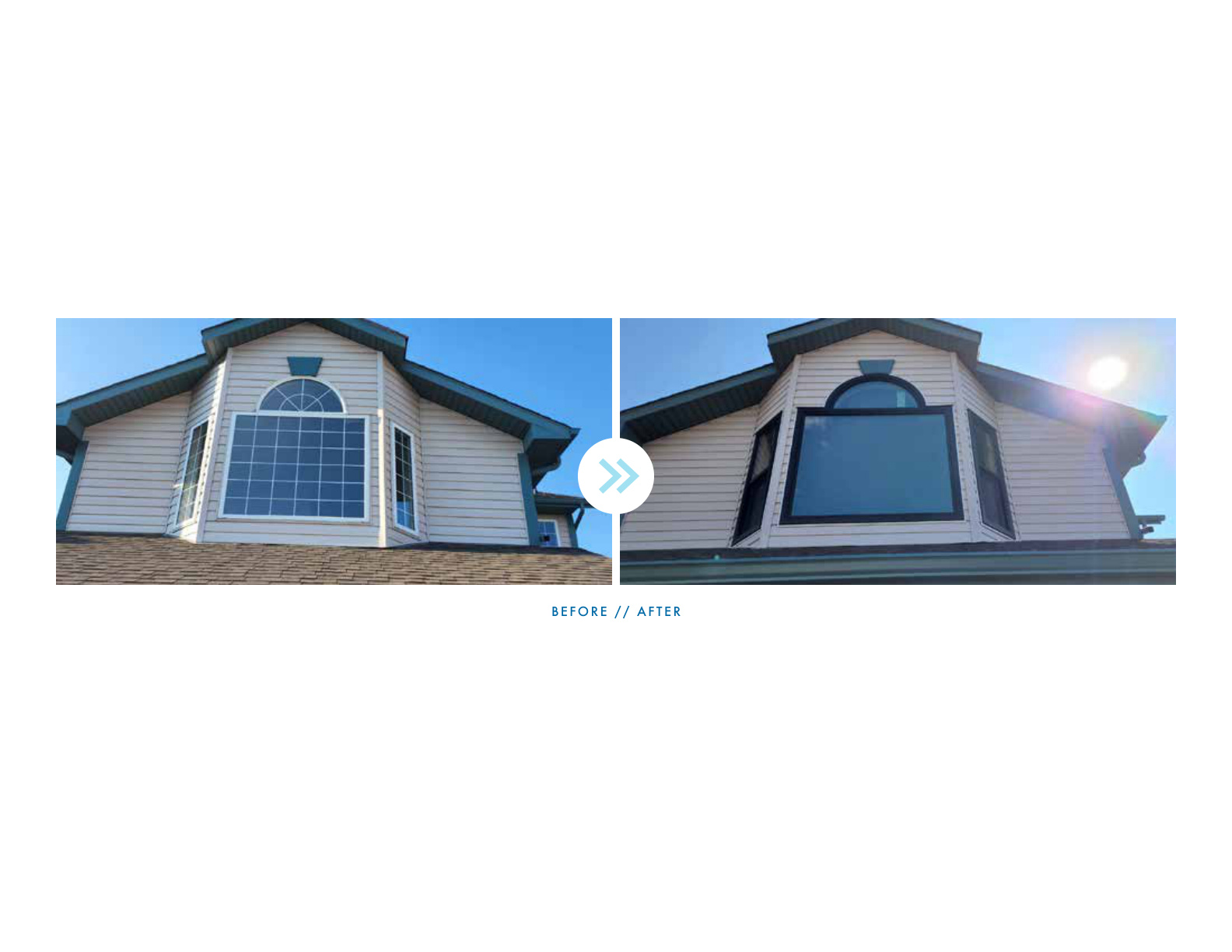 Durabuilt window before and after