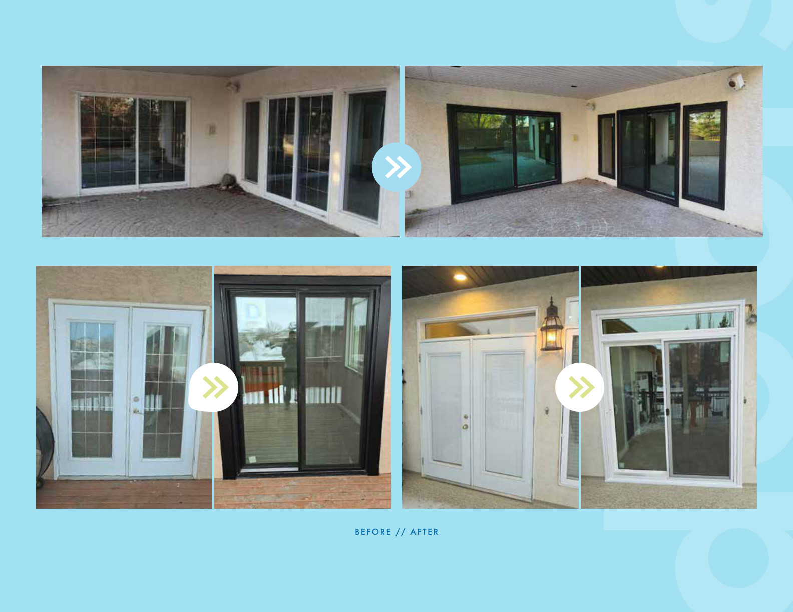 Durabuilt window before and after