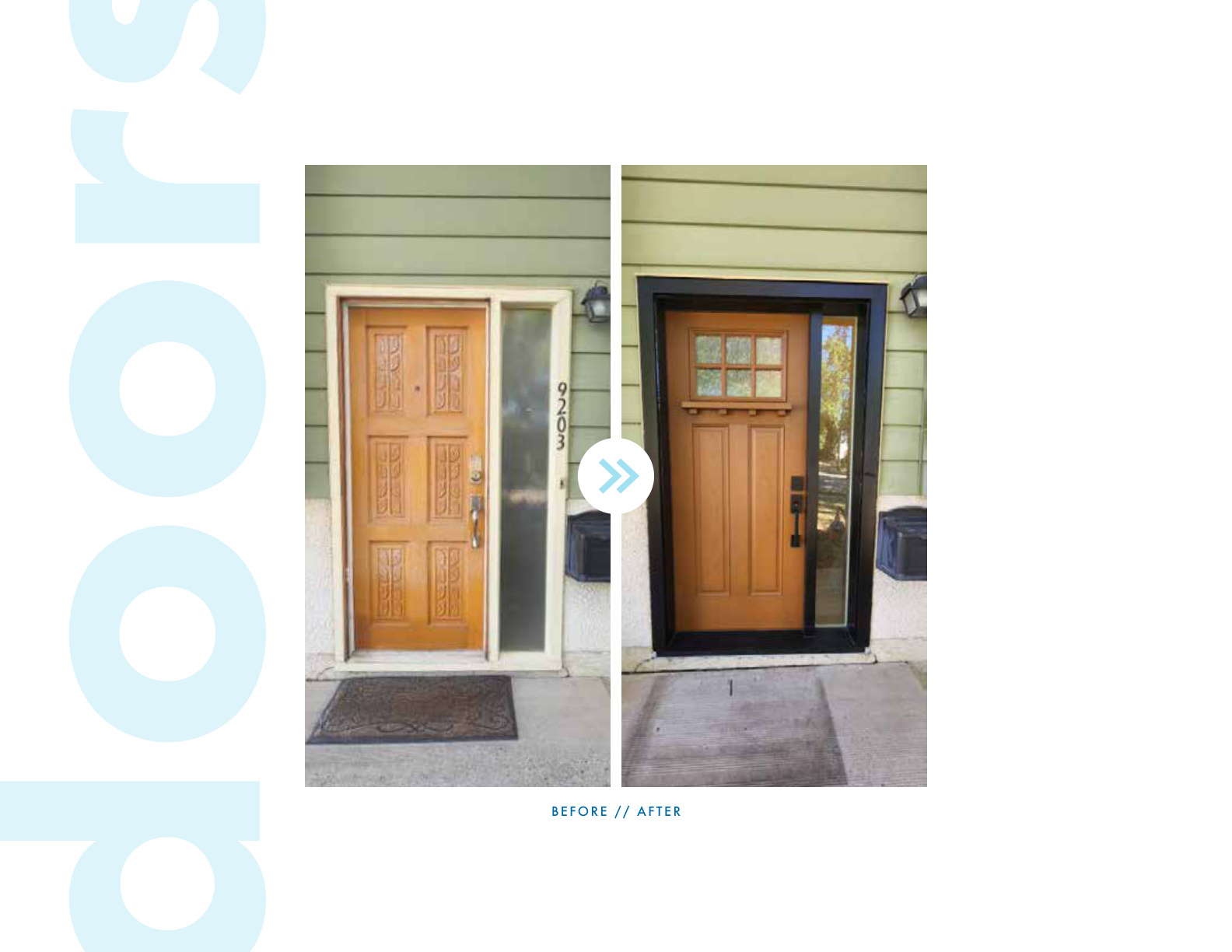 Durabuilt door before and after