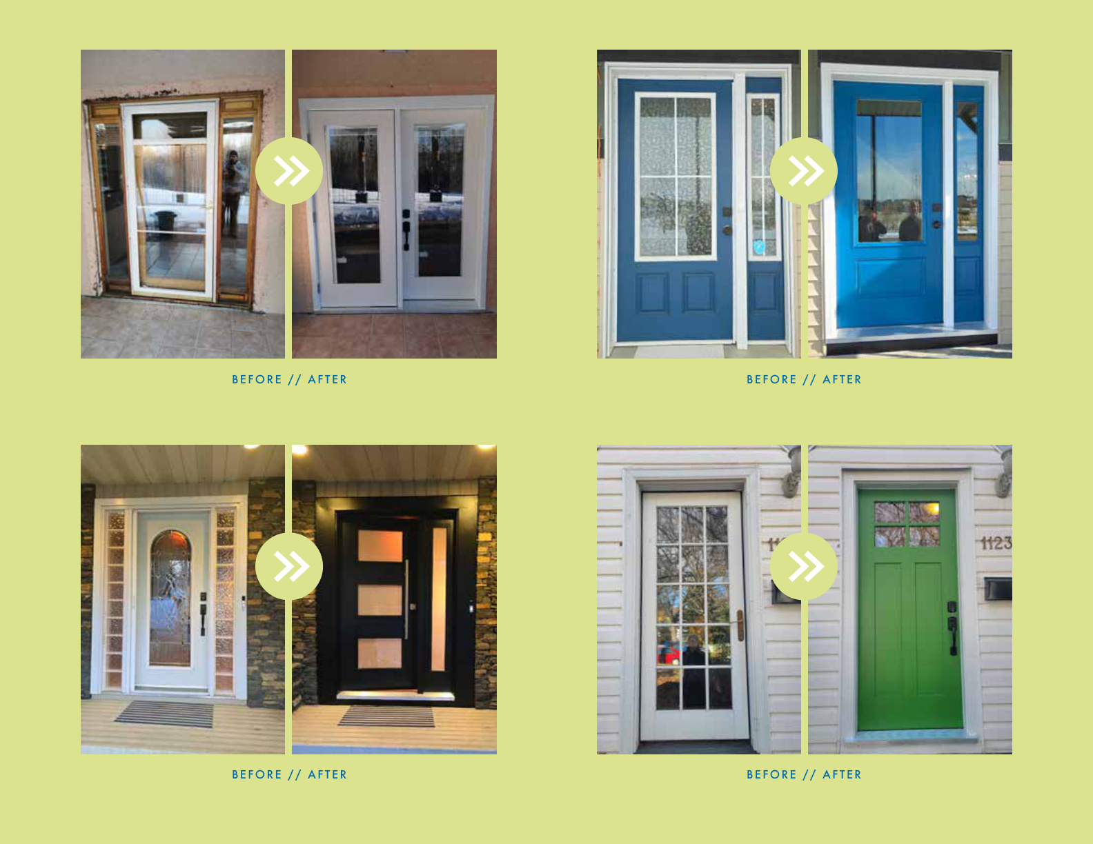 Durabuilt door before and after