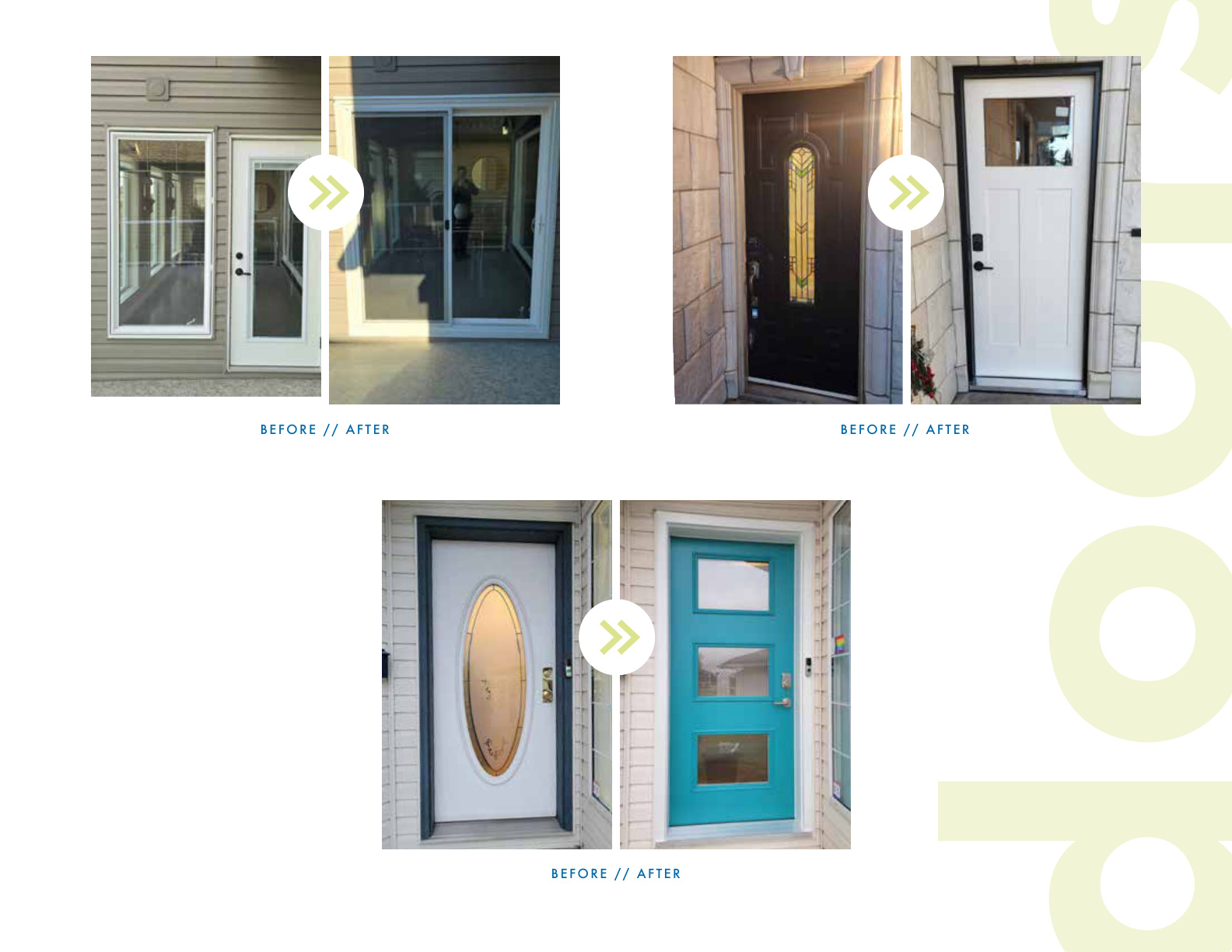 Durabuilt door before and after