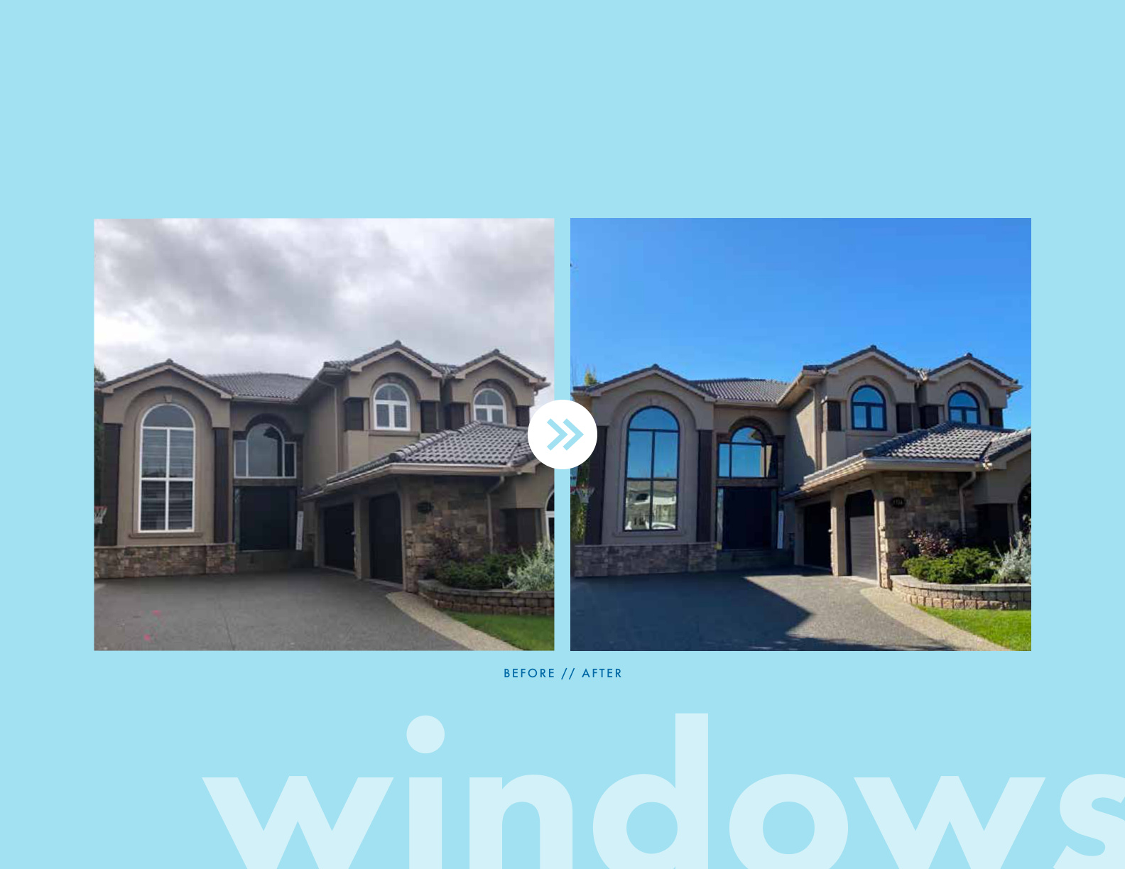 Durabuilt window before and after