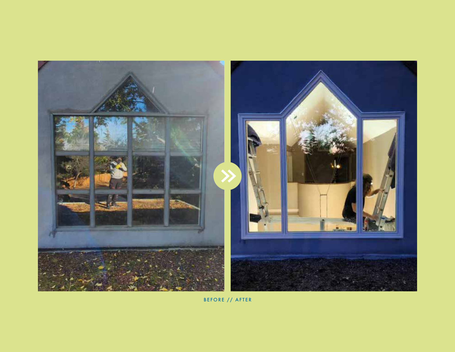 Durabuilt window before and after