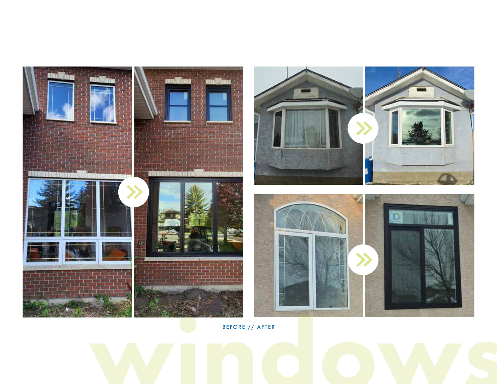 Durabuilt window before and after