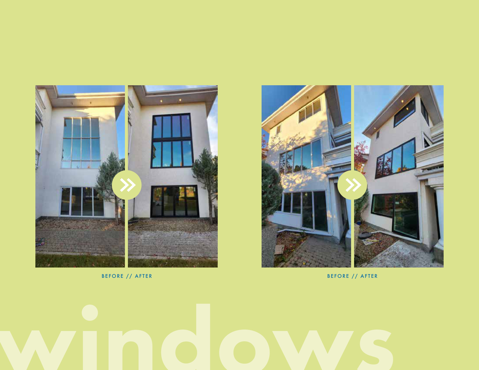 Durabuilt window before and after